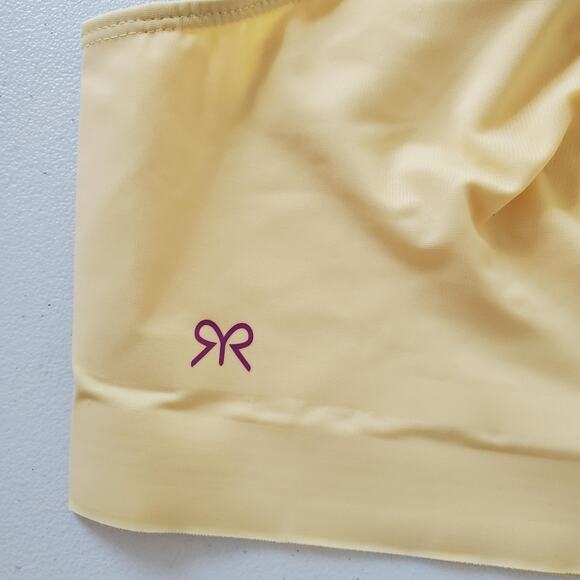 Ruby Ribbon Bra Womens 40 Yellow Style 1868 Wireless Stretch Camisole Support - - Picture 2 of 7
